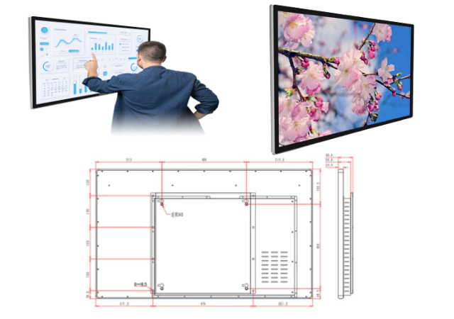 43" PCAP Capacitive Multi Touch Screen Monitor | FHD Display