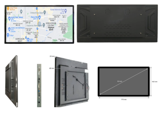 32" PCAP Capacitive Multi Touch Screen Monitor | FHD Display
